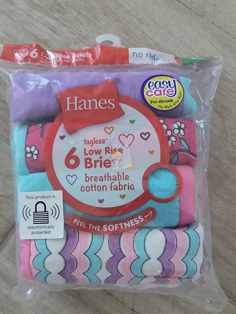 Hanes 6pack Girls Underwear